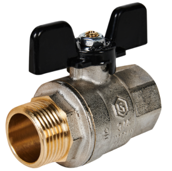 SVB-0004-200020 STOUT Кран шаровой полнопроходной, ВР/НР, ручка бабочка 3/4