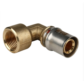  STOUT Угольник-переходник с внутренней резьбой 1/2 х20 для металлопластиковых труб прессовой