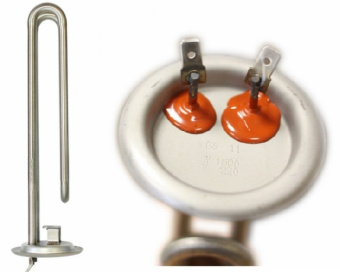 Тэн 1,5 кВт 10077,D65мм,М6 под анод,нерж,под разъем,RF,Thermowatt Италия