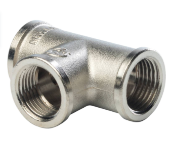  STOUT Тройник ВВ никелированный 1/2 (270014N040404B)