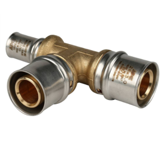  STOUT Тройник переходной 26х26х16 для металлопластиковых труб прессовой