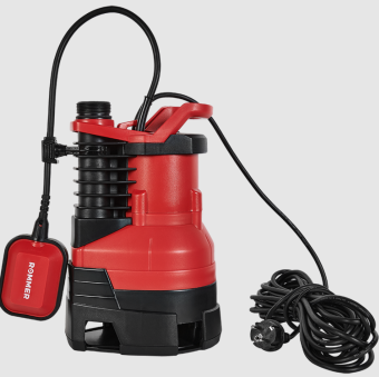 RDP-0005-100400 ROMMER PROFI Насос дренажный, H-5м,Q-9м3/ч, кабель 10м, 400 Вт, для грязной воды