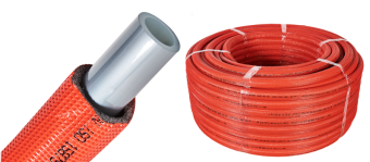  STOUT 32х4,4 (бухта 50 м) PEX-a труба сшит.полиэтилена с кислор.слоем, серая в теплоиз.(красная)