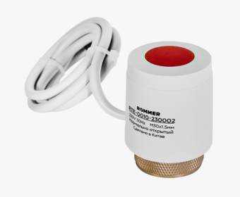 Электротермический компактный сервопривод ROMMER RTE-0010 нормально открытый, 230 В