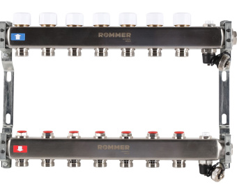 Коллекторный блок  7 слив в/ом нерж. ROMMER