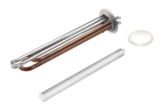 Тэн 2,0 кВт (0,8+1,2) 900011 (комплект),D64мм,М6 под анод,медь+нерж.,RF THERMEX