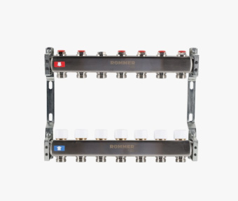 Коллекторный блок  7 нерж. ROMMER