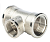  STOUT Тройник ВВ переходной никелированный 1 X3/4X1 (270013N100510B)