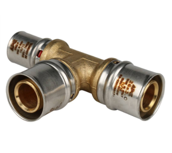  STOUT Тройник переходной 26х26х20 для металлопластиковых труб прессовой