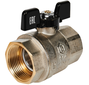 SVB-0002-200032 STOUT Кран шаровой полнопроходной, ВР/ВР, ручка бабочка 1 1/4
