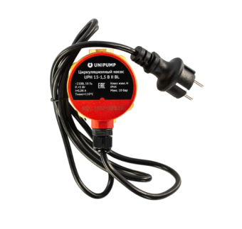 Насос рециркул. UPH 15-1,5 B II BL UNIPUMP (°С +2...+110, 5Вт, 1,5м, 0.9 м³/ч)