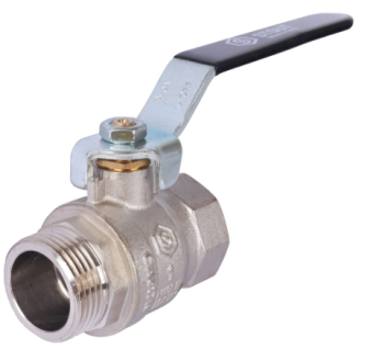 SVB-0013-000025 STOUT Кран шаровой стандартнопроходной, ВР/НР, ручка рычаг 1