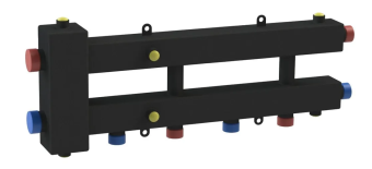 Гидрострелка 3 контура ГРМ-3Н 2 вниз +1 в бок (1 1/4-1" НР) до 60кВт