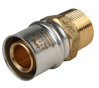  STOUT Переходник с наружной резьбой 3/4 х26 для металлопластиковых труб прессовой