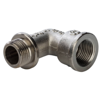 STOUT Угольник с упором НВ никелированный 3/8 (270024N030300B)