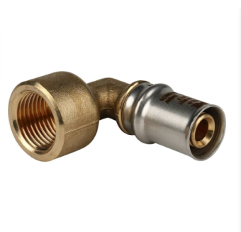  STOUT Угольник-переходник с внутренней резьбой 1/2 х16 для металлопластиковых труб прессовой