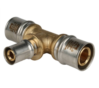  STOUT Тройник переходной 26х16х26 для металлопластиковых труб прессовой