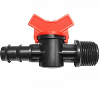 Кран 3/4 НР*20  д/шланга ПВХ  29731