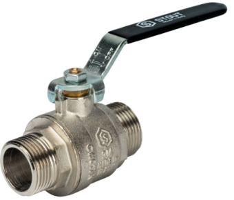 SVB-0005-000020 STOUT Кран шаровой полнопроходной, НР/НР, ручка рычаг 3/4