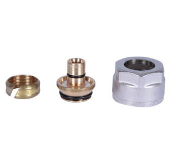  STOUT Фитинг компрессионный для труб PEX-AL-PEX 16х2,6х3/4 (630080NX51626B)