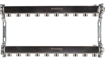 RMS-4401-000010 ROMMER Коллектор из нержавеющей стали для радиаторной разводки 10 вых.