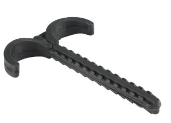 *SMF-0003-028025 STOUT Дюбель-крюк двойной, для труб д.25мм, длина 80мм