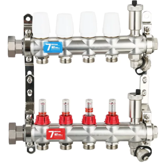 Коллекторный блок 11 РМ слив в/о нерж. VIEIR VR116
