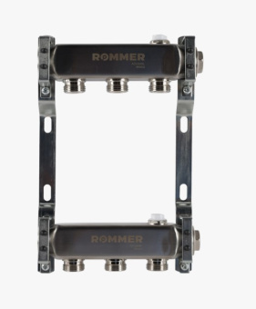RMS-4401-000003 ROMMER Коллектор из нержавеющей стали для радиаторной разводки 3 вых.