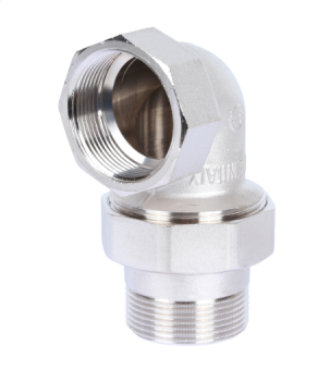  STOUT Американка угловая  ВН, уплотнение под гайкой o-ring кольцо, никелированное 1 1/4 (2700I4N121