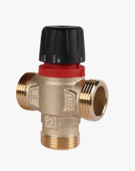 Клапан термостатический смесит.   1 НР 35-60°С Kvs 1,6 ROMMER RVM-0132-166025