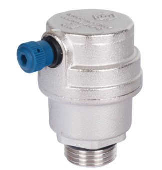  STOUT Воздухоотводчик автоматический боковой выпуск, нар.р. 1/2  никель., уплотн. кольцо - NBR