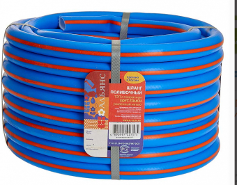 Шланг поливочный 3/4" ( 20м,армир,6 атм.) АЛЬЯНС Soft-touch синий