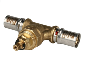  STOUT Вентиль с хромированной ручкой 16х16 для металлопластиковых труб прессовой