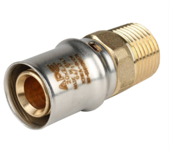  STOUT Переходник с наружной резьбой 1/2 х20 для металлопластиковых труб прессовой