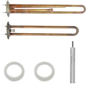Тэн 2,0 кВт (0,7+1,3) 20567 (комплект) D64мм,М4 под анод,медь,под разъем, RF THERMEX