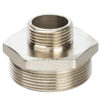  STOUT Ниппель НН переходной никелированный 2X1 (260003N201000B)