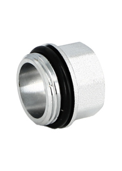 Футорка  3/4" ш -1/2" г коллекторная концевая  с прокладкой хром  UNI-FITT 634C3201