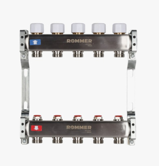 Коллекторный блок  5 нерж. ROMMER .