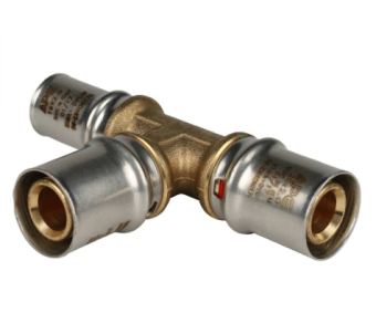  STOUT Тройник переходной 20х20х16 для металлопластиковых труб прессовой