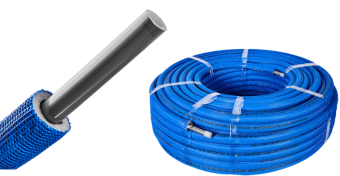  STOUT 16х2,2 (бухта 100 м) PEX-a труба сшит.полиэтилена с кислор.слоем, серая в теплоиз.(синяя)