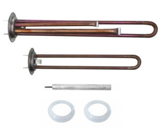Тэн 2,0 кВт (0,7+1,3) 30567 (комплект) D64мм,М4 под анод,медь,под разъем, RF THERMEX