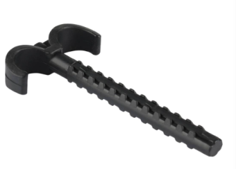 *SMF-0003-028020 STOUT Дюбель-крюк двойной, для труб д.20мм, длина 80мм