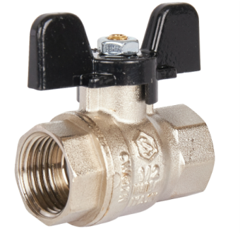 SVB-0012-000015 STOUT Кран шаровой стандартнопроходной, ВР/ВР, ручка бабочка 1/2