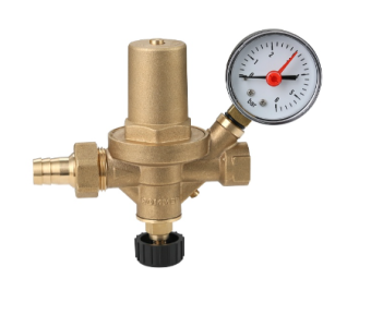 Клапан подпиточный 1/2" с манометром автомат. крышка-пластик ROMMER RVS-0050-001515