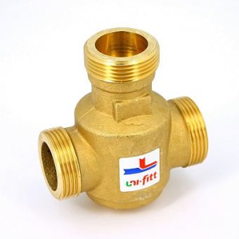 Клапан трёхходовой смесит. 11/4 НР 60°C Kvs 9 Uni-Fitt для тверд,котлов )