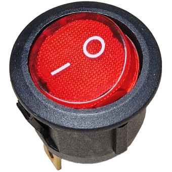 Выключатель круглый 1-клавишный (66216)