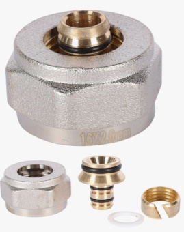 RFC-1026-162634 ROMMER Фитинг компрессионный для труб PEX-AL-PEXc 16х2,6х3/4