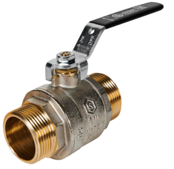SVB-0005-200032 STOUT Кран шаровой полнопроходной, НР/НР, ручка рычаг 1 1/4