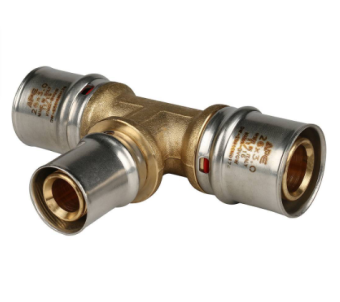  STOUT Тройник переходной 26х20х26 для металлопластиковых труб прессовой