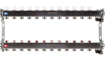 Коллекторный блок 12 слив в/ом нерж. ROMMER